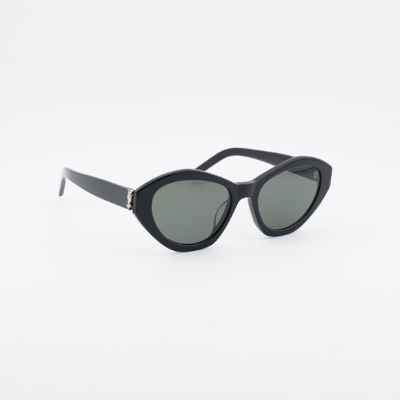 Saint Laurent SLM60 006 Sunglasses Black Cat Eye Frame, Grey Lenses main image 6